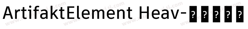 ArtifaktElement Heav字体转换